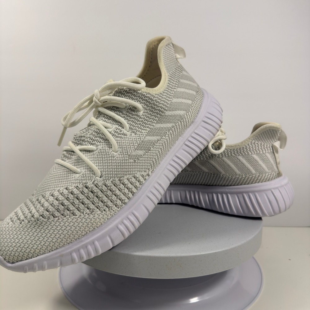 Avia Women Sneakers‎ Knit Lightweight Running Casual Cream White Size 10W